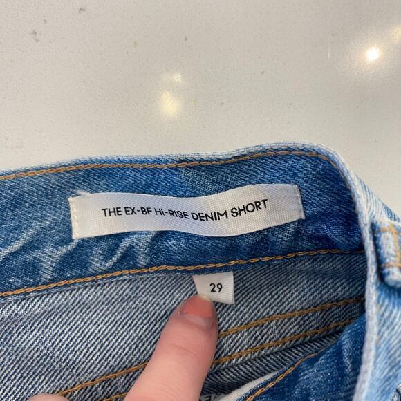 Denim Forum the ex-boyfriend hi-rise denim‎ shorts size 29 - Picture 6 of 12